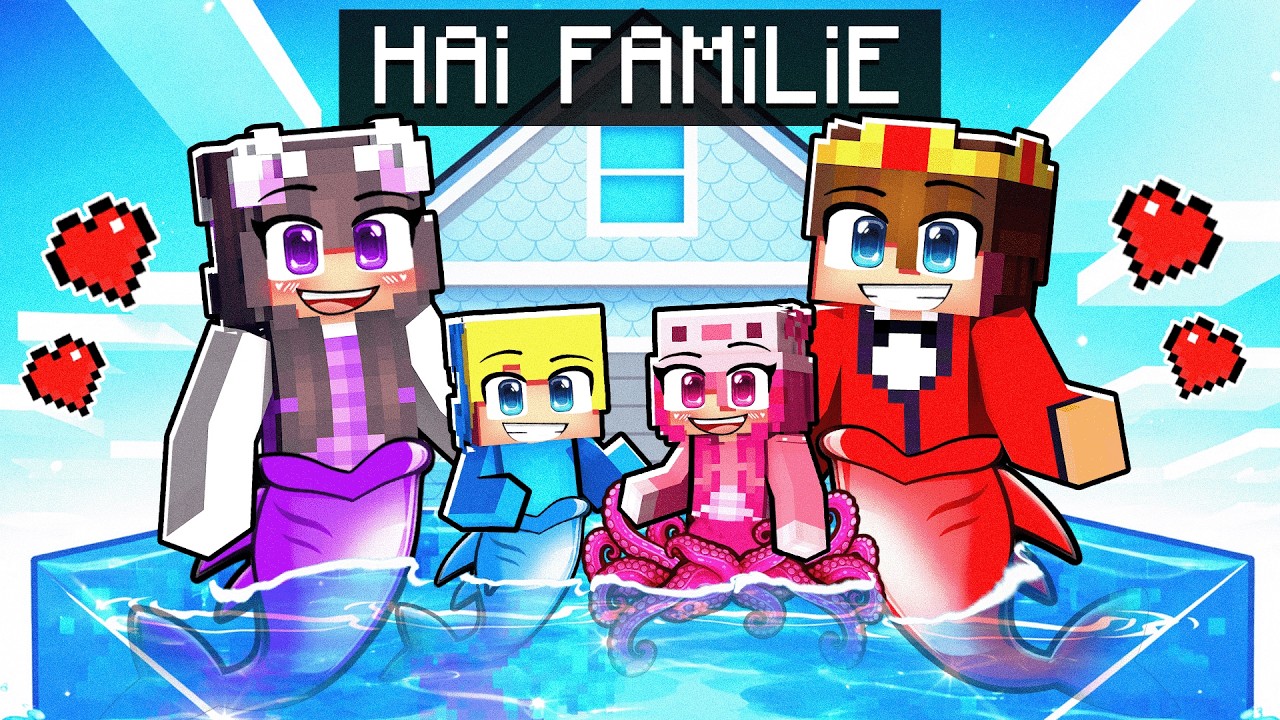 Eine HAI FAMILIE haben in Minecraft!