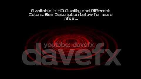 DAVE FX - Tron Hologram Portal Vortex Spin on the Ground Red with Vertical Light Rays