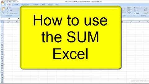 How to use the SUM function in Microsoft Excel 2022