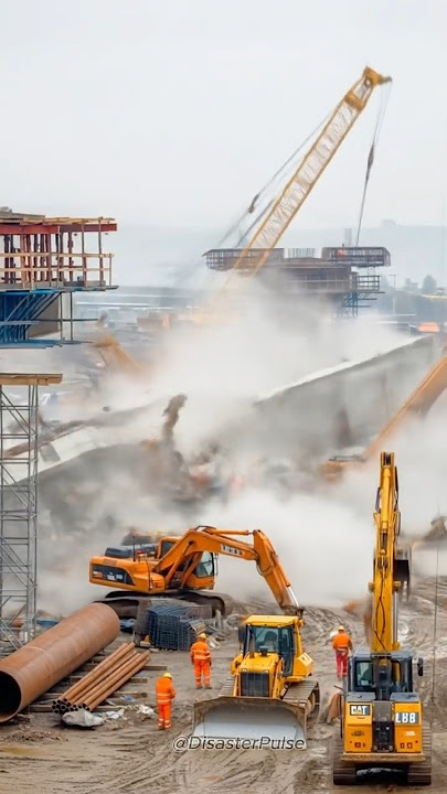 Download lagu Mega Project Fails Completely! Flyover Collapses During Construction #shorts
