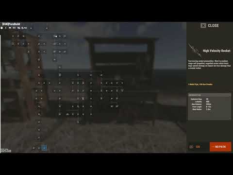 rust workbench level 2 tech tree all items scrap cost showcase