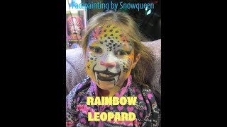 Rainbow Leopard Facepainting