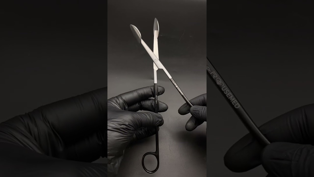 Trepsat scissors, these specialized tools are a facelift, Facial and neck dissection Plastic surgery