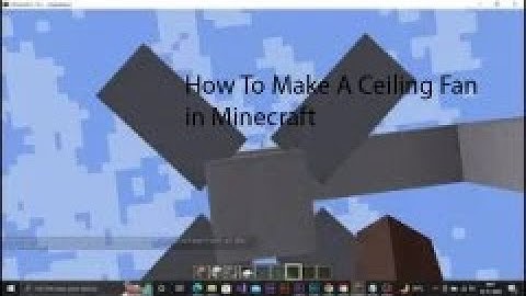 How to make a Ceiling Fan in Minecraft (Java Edition)