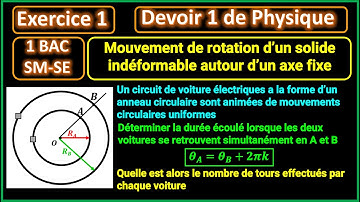 Exercice 1 du devoir 1:  Mouvement de rotation d