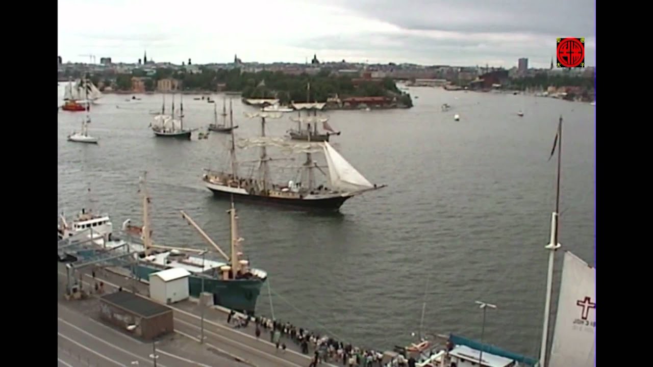 Segelbåtar i Saltsjön (Tall Ships Races 2000) - Stockholm - YouTube