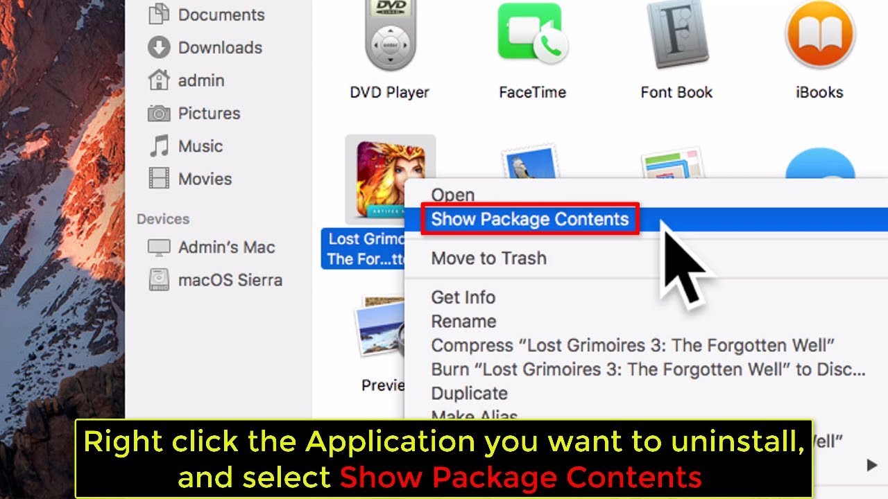 How To Uninstall A Program On Mac Os X Tutorial Youtube