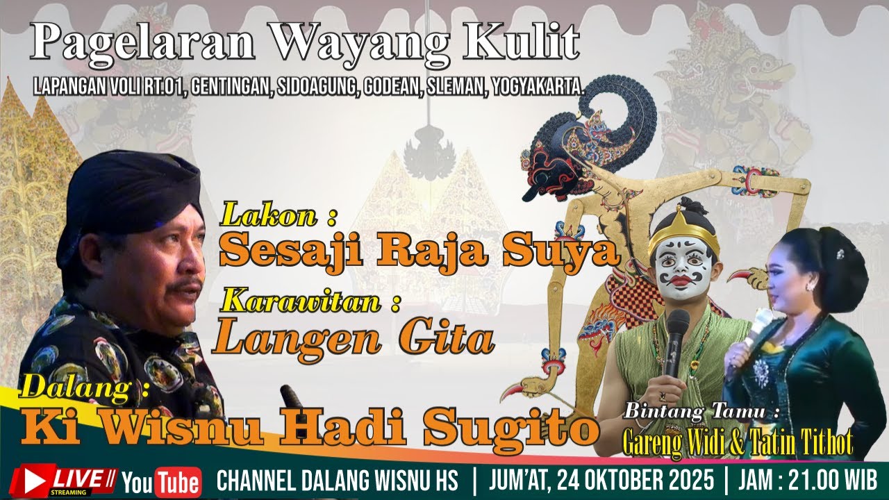 🔴[LIVE] LIVE KU WISNU HADI SUGITO // LAKON SESAJI RAJA SUYA