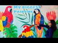 Turned my bedroom wall into a piece of art | Easy & Budget friendly|🌄