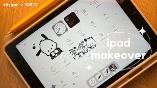 simple ipad makeover ✿ 6th gen, customising & upgrading to ios 17