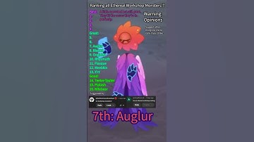 Ranking All Ethereal Workshop Monsters! #shorts #msm