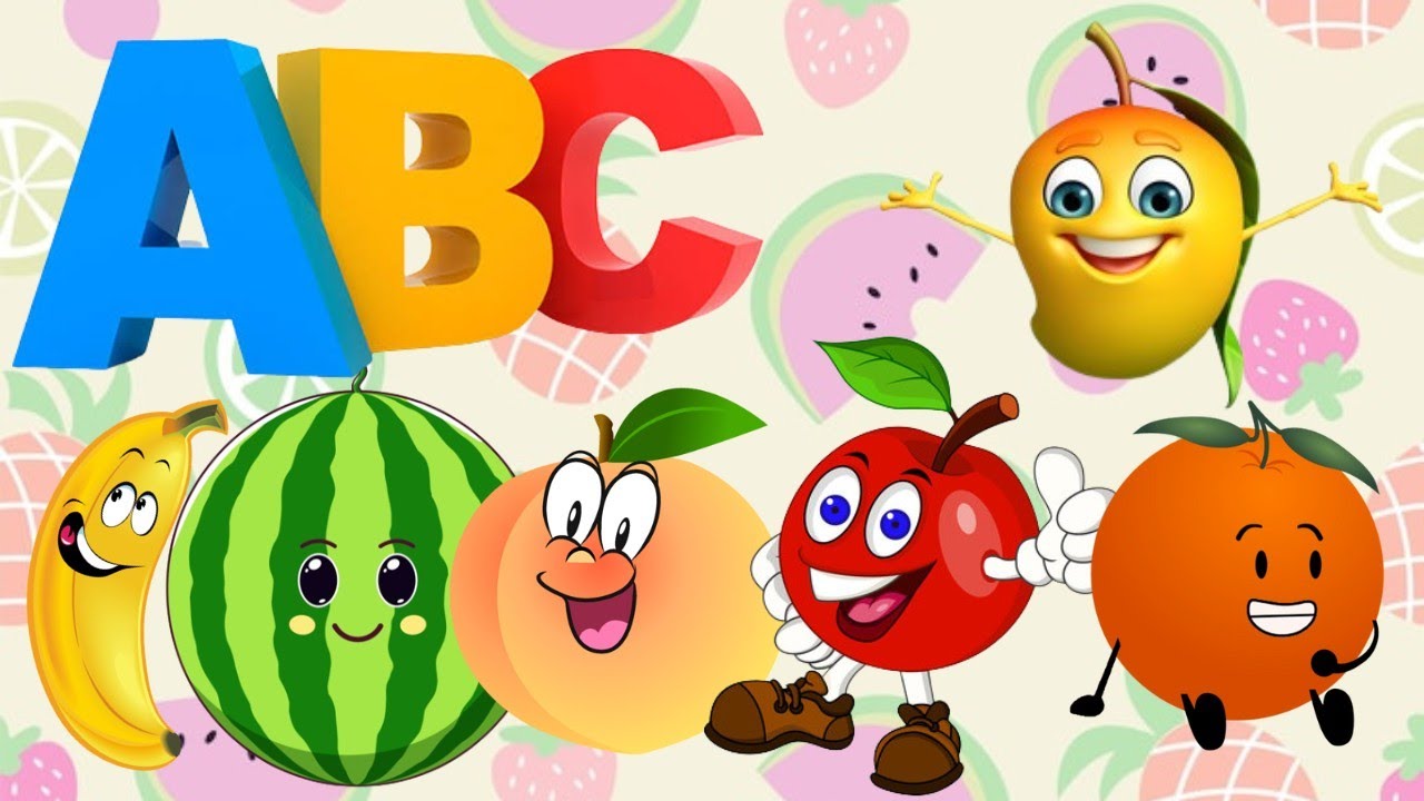 ABCD | Learn Fruits Name | Learn Alphabets A To Z | Fruits name with ...
