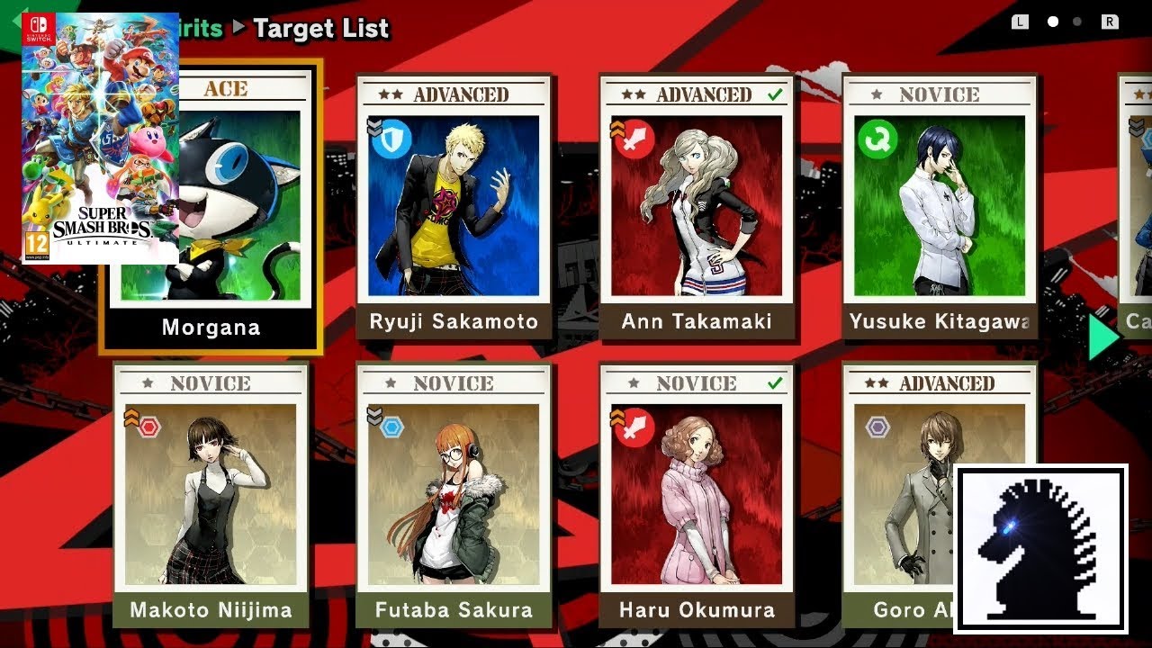 NS Super Smash Bros. Ultimate - DLC Spirit Board #1: Persona Spirit Board