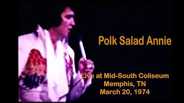 ELVIS PRESLEY - Polk Salad Annie / Live at Mid South Coliseum, Memphis,TN,March 20,1974 /New Edit 4K