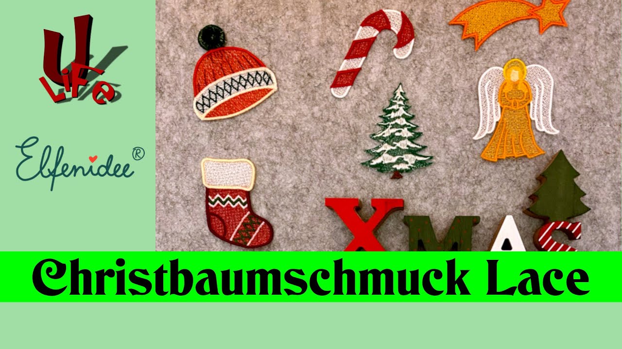 Christbaumschmuck sticken in Lace mit Datei von Elfenidee