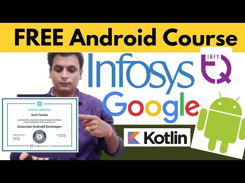 Infosys Launched Free Android Development Course With Certificate Free | Learn Kotlin Free Google