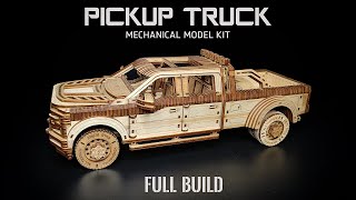 Assemblid Full-Size Pickup Truck Out of Wood | Wood Trick Model Kit