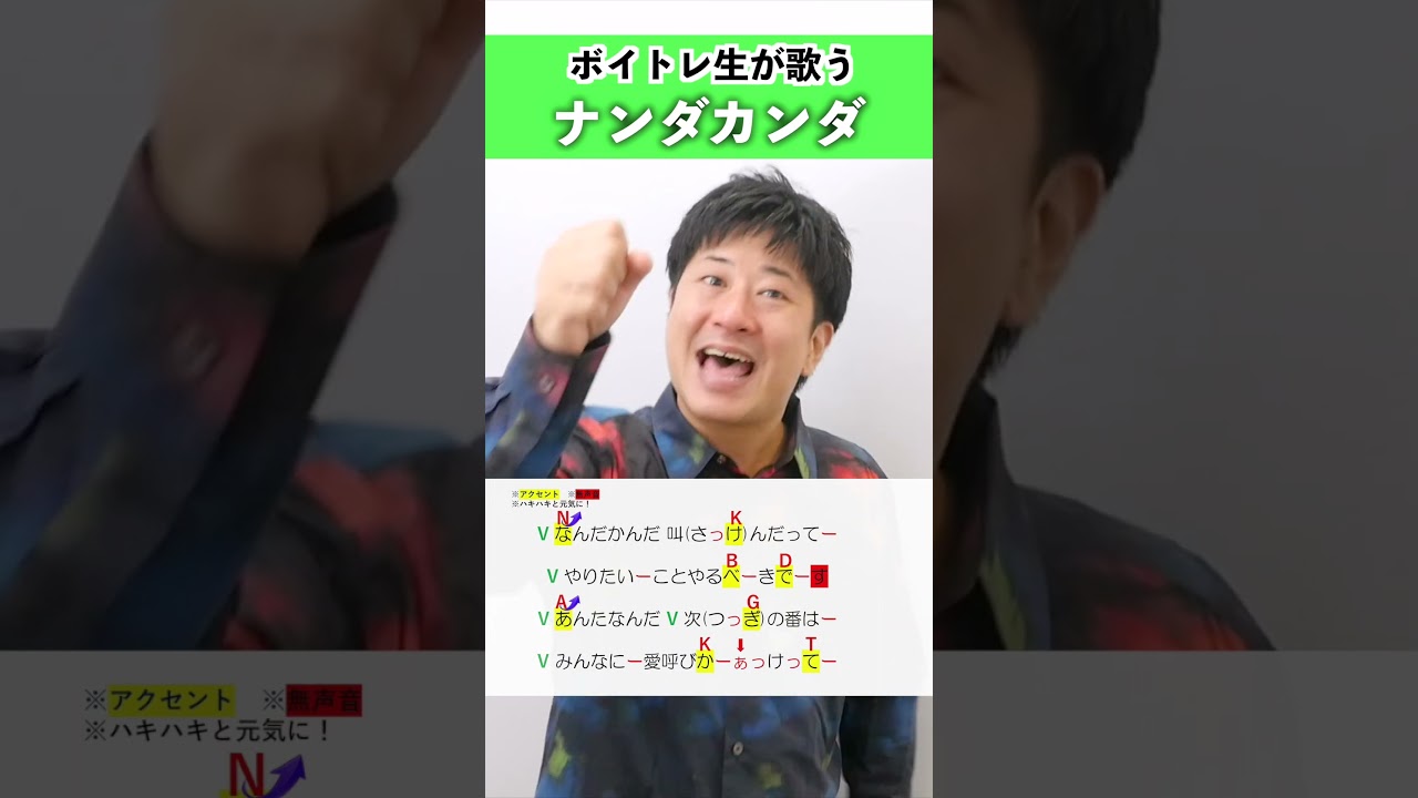 【ボイトレ生が歌う】ナンダカンダ / 藤井隆【シアーミュージック堺東校 たっくそ】#shorts