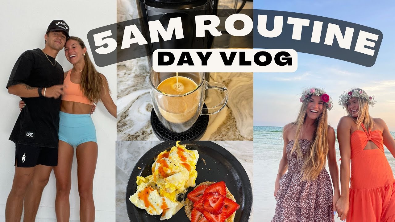 couple's 5am routine +  day in life !!!