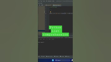 Python - list comprehension #python #listcomprehension