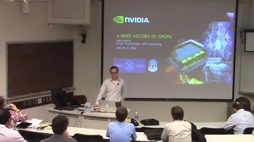 Mark Harris - "A Brief History of General-Purpose Computation on GPUs"