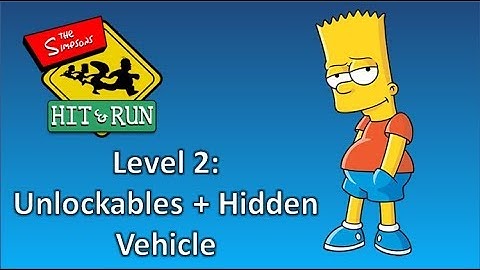 The Simpsons Hit & Run: Level 2 (Unlockables + Hidden Vehicle)
