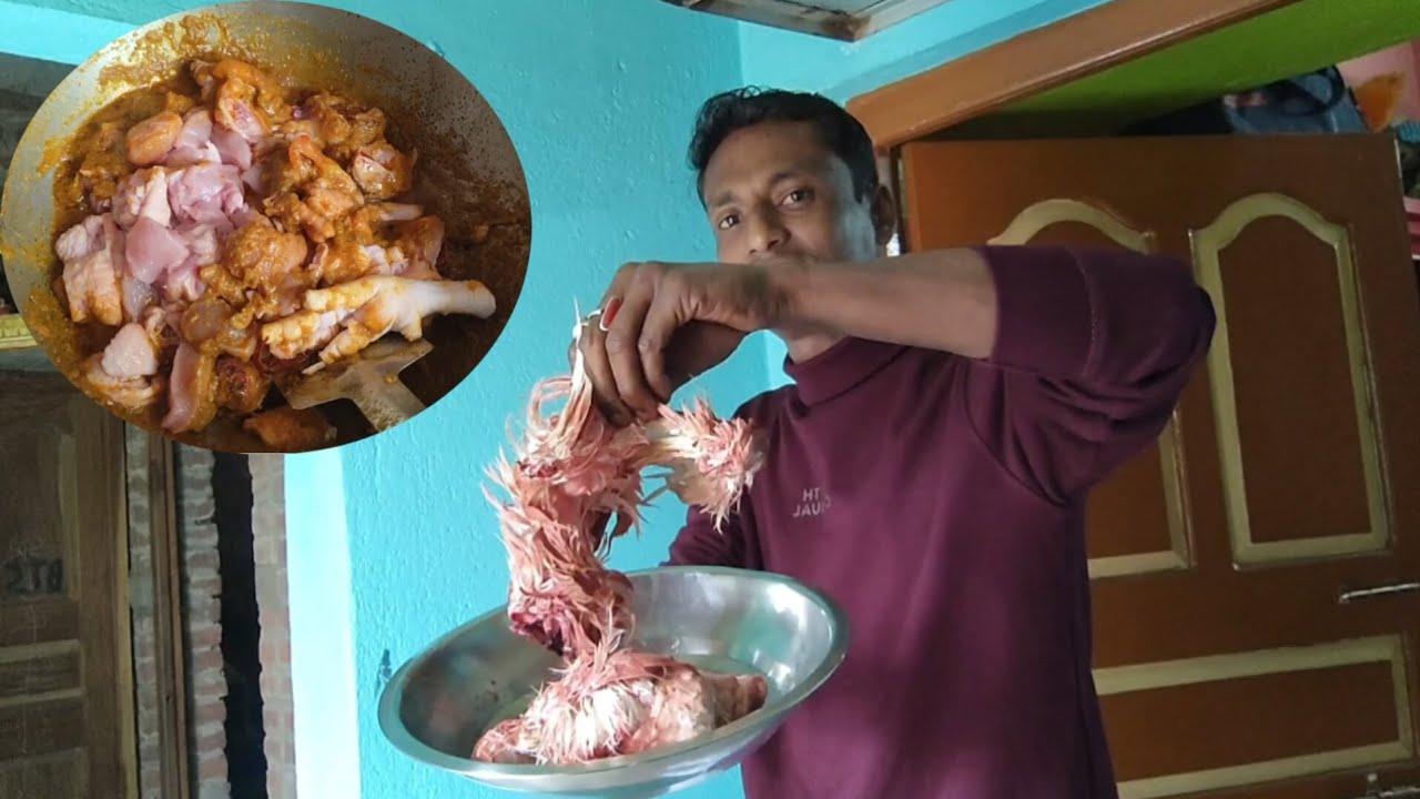 মুরগির চামড়া রান্না#food #ricerecipe #cooking #chicken 