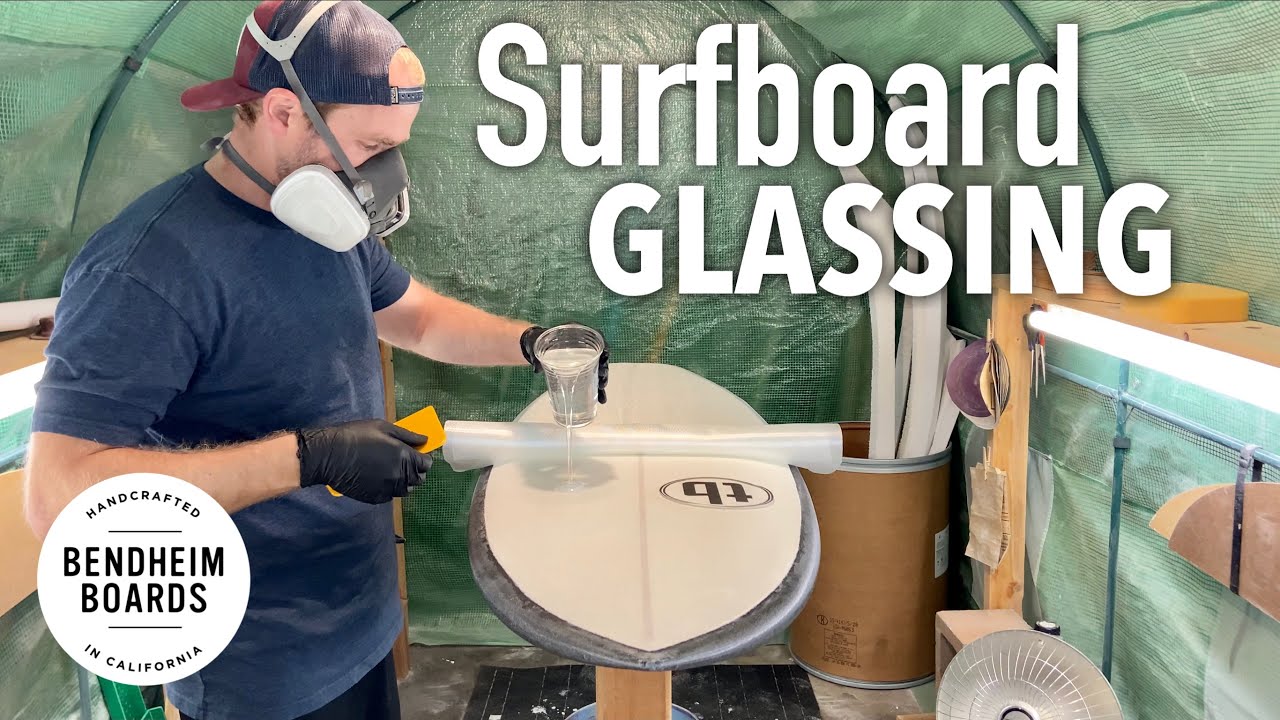 Surfboard Glassing [High-Performance Shortboard] - YouTube