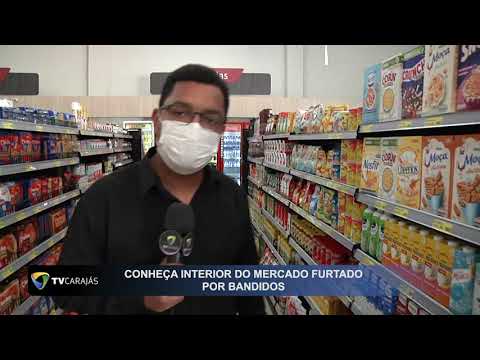 Conheça o interior do mercado furtado por bandidos