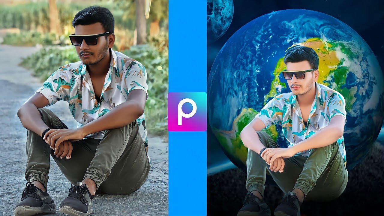 Earth photo editing | Picsart photo editing new | new trick | Picsart ...