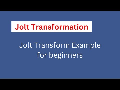 Jolt Transform Example