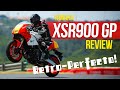 Yamaha xsr900 gp 2024 review  retro sports bike ridden on road  track