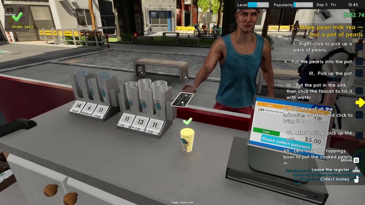 Boba Cafe Simulator Demo Gameplay – Part 2  | 1 Hour (No Commentary)