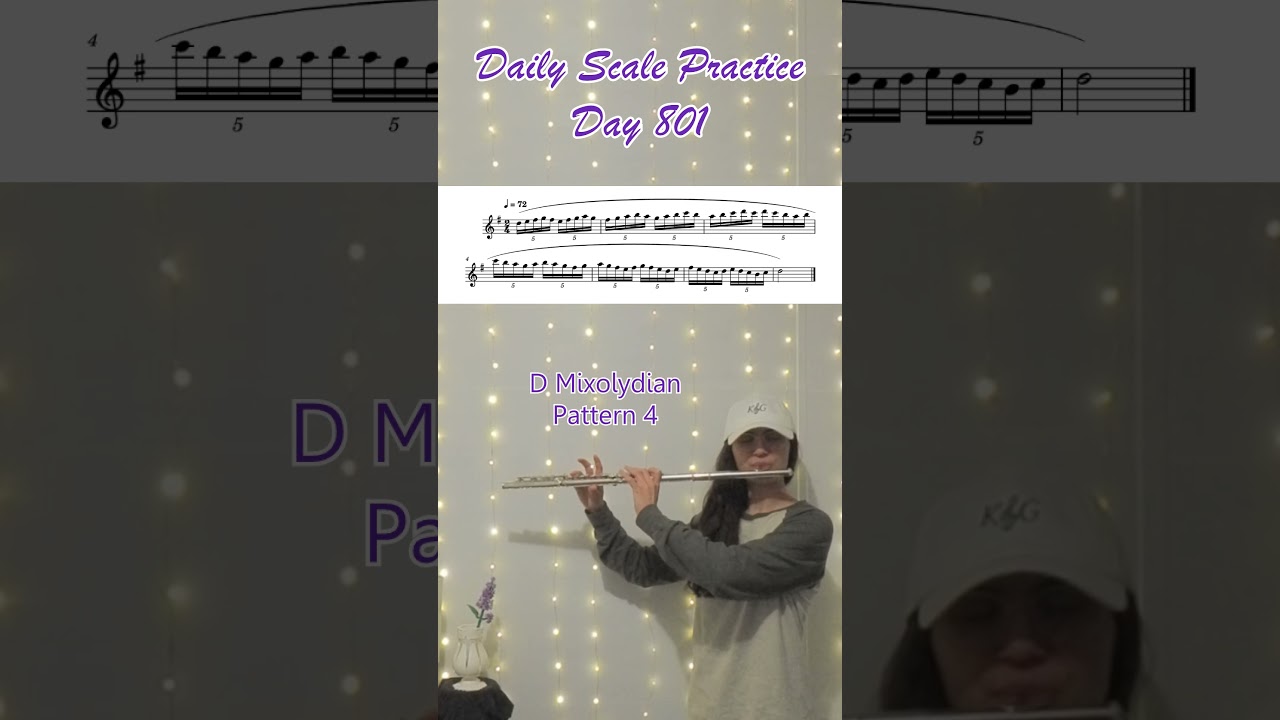 Daily Scale Practice: Day 801 #flute #flutepractice #flutescales