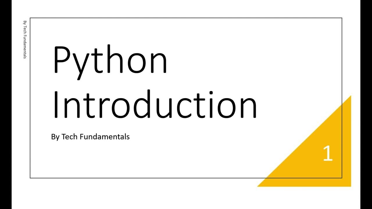 Introduction to python programming. Introduction to python programming