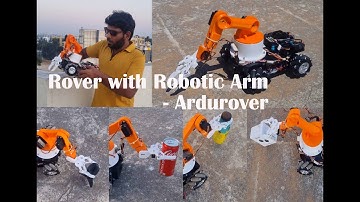 Ardurover with Robotic Arm #rover #ugvrobot #pixhawk #robotics #ardurover  #ardupilot