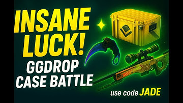 Our Luckiest Day Ever on GGDrop! Insane Case Battle Wins use code: jade