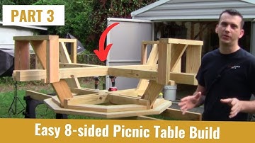 How to Build an Octagon Picnic Table | PART 3