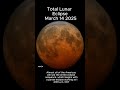Happening at 12:09 AM! Watch the Total Lunar Eclipse &amp; Witness the Blood Moon! #bloodmoon2025