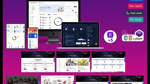 EduAdmin – LTR Style Admin Panel Dashboard in Light & Dark Version