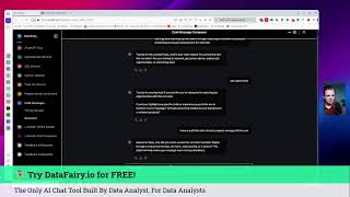 Introducing DataFairy.io : The Only AI Chat Tool Specifically for Data Analysts
Try it out at https://datafairy.io Introducing DataFairy.io : The Only AI Chat Tool Specifically for Data Analysts