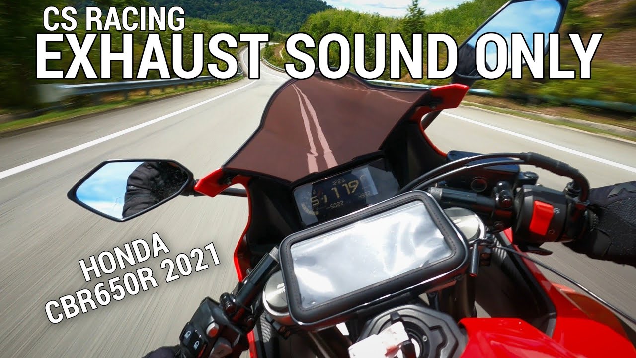 HONDA CBR650R CS RACING EXHAUST SOUND | Onboard solo ride - YouTube