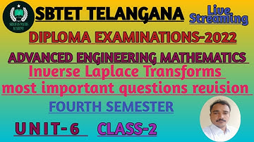 Inverse laplace transforms most important questions revision|| Diploma 4sem maths||@SRINIVASMATHS