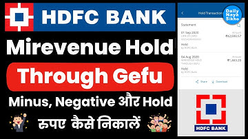 HDFC Bank Se Hold Amount Kaise Nikale | HDFC Negative Balance Waive Off | HDFC Minus Balance Remove
