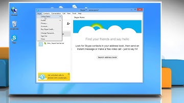 How to set a mood or status message in Skype® on a Windows® 8 PC