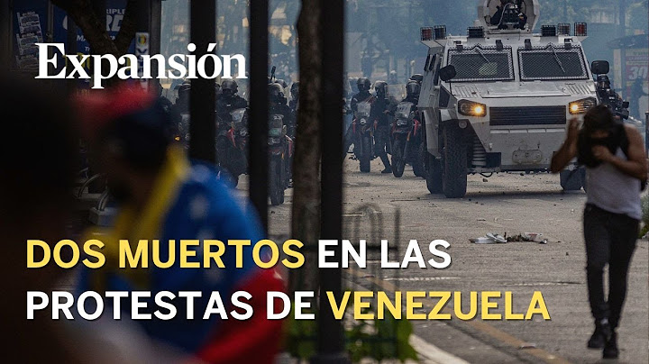 Al menos dos muertos en Venezuela tras las protestas contra Nicolás Maduro