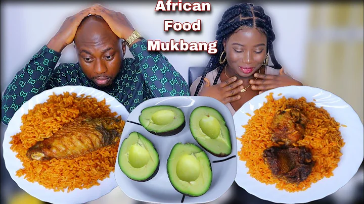 LYING IN FRONT OF MY HUSBAND TO SEE HIS REACTION MUKPRANK | JOLLOF RICE AND FRIED TURKEY MUKBANG