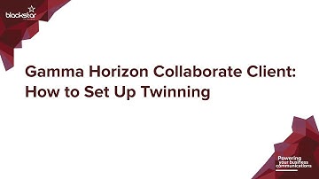 Gamma Horizon Collaborate: How to Set Up Twinning