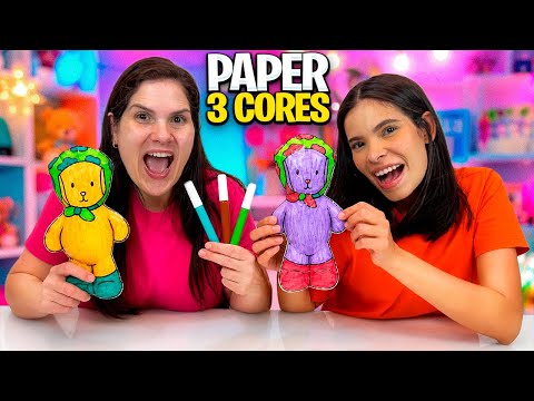 PAPER SQUISHY WITH ONLY 3 MARKER COLORS * Who wins this challenge?
