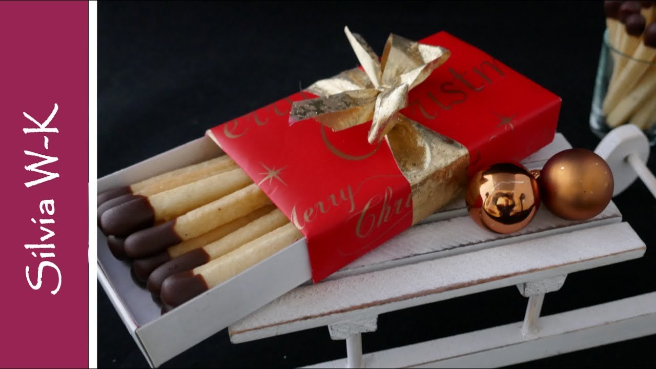 Streichhölzer / Weihnachtsplätzchen / Zündhölzer / Geschenkidee / Plätzchen